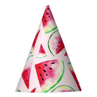 Wasserfarbe Wassermelone Muster Partyhütchen