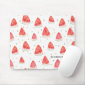 Wasserfarbe Wassermelone Muster Personalisiert Mousepad (Mit Mouse)