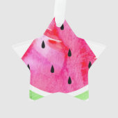 Wasserfarbe Wassermelone Ornament (Rückseite)