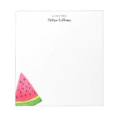 Wasserfarbe Wassermelone Personalisiert Notizblock (Vorderseite)