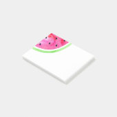 Wasserfarbe Wassermelone Post-it Klebezettel (angewinkelt)