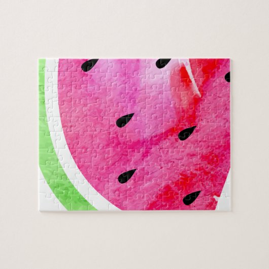 Wasserfarbe Wassermelone Puzzle (Horizontal)