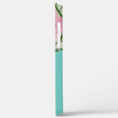 Wasserfarbe Wassermelone Rosa Aquamarin Mit Monogr Case-Mate iPhone Hülle (Rückseite / Links)