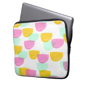 Wasserfarbe Wassermelone Rosa Gelbes Muster   Laptopschutzhülle (Vorderseite Links)