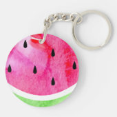 Wasserfarbe Wassermelone Schlüsselanhänger (Rückseite)
