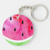 Wasserfarbe Wassermelone Schlüsselanhänger (Rückseite)
