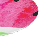 Wasserfarbe Wassermelone Schneidebrett (Ecke)