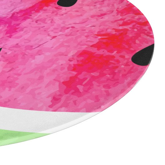 Wasserfarbe Wassermelone Schneidebrett (Ecke)