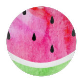Wasserfarbe Wassermelone Schneidebrett (Vorderseite)