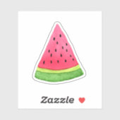 Wasserfarbe Wassermelone Slice Vinyl Aufkleber (Blatt)
