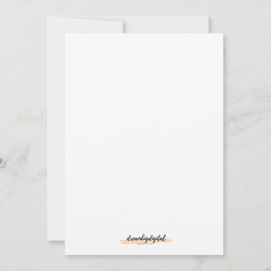 Wasserfarbe Wassermelone Sommer Geburtstag (Rückseite)