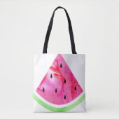 Wasserfarbe Wassermelone Tasche (Vorderseite)