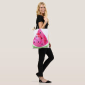 Wasserfarbe Wassermelone Tasche (Am Model)