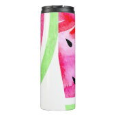 Wasserfarbe Wassermelone Thermosbecher (Rückseite)