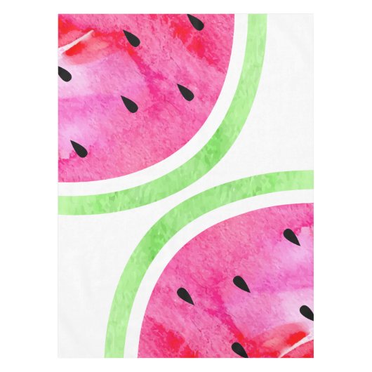 Wasserfarbe Wassermelone Tischdecke (Vorderseite)