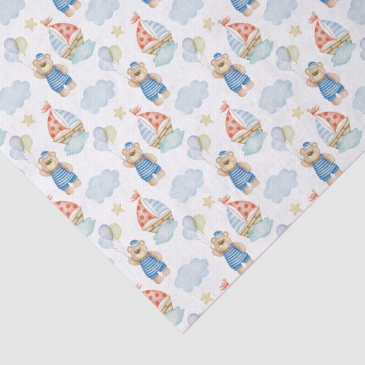 Wasserfarbe Wassermotorschiff Ballonbeere Seidenpapier (Ausschnitt)