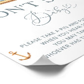 Wasserfarbe Wasserschiff Segelboot Say Baby Game n Poster (Ecke)