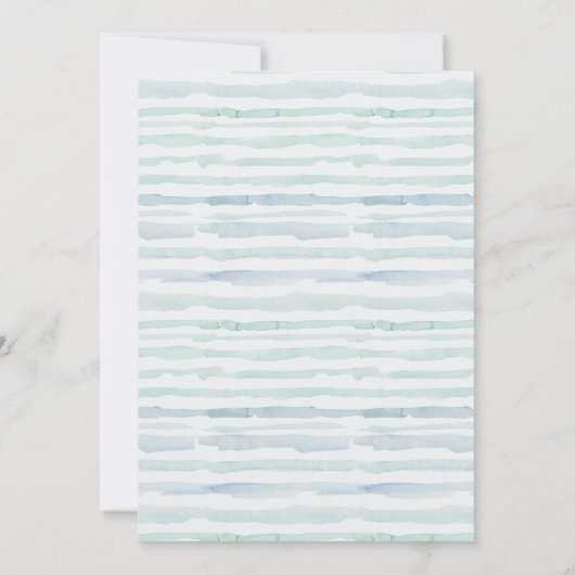 Wasserfarbe Wassersportboot Brautparty Dankeskarte (Rückseite)