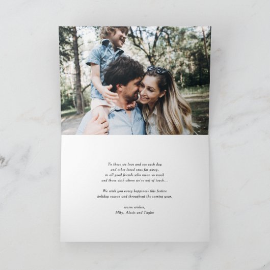 Wasserfarbe Weihnachten Blumengarten (Innenseite)