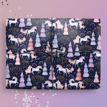 Wasserfarbe Weihnachten Einhorn