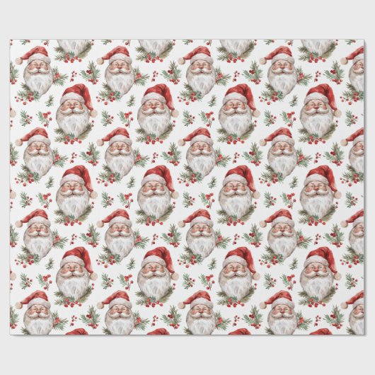 Wasserfarbe Weihnachten Land Hütte Geschenkpapier (Flach)