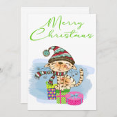 Wasserfarbe Weihnachten Weihnachten Weihnachten We (Vorne/Hinten)