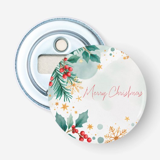 Wasserfarbe Weihnachts-Flaschenöffner - Elegant Flaschenöffner (Vorderseite)