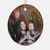 Wasserfarbe Weihnachtsbaum Foto Keramik Ornament (Links)