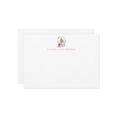 Wasserfarbe Weihnachtsbaum-Schneekugel-Feiertag Mitteilungskarte (Vorderseite/Rückseite Beispiel)