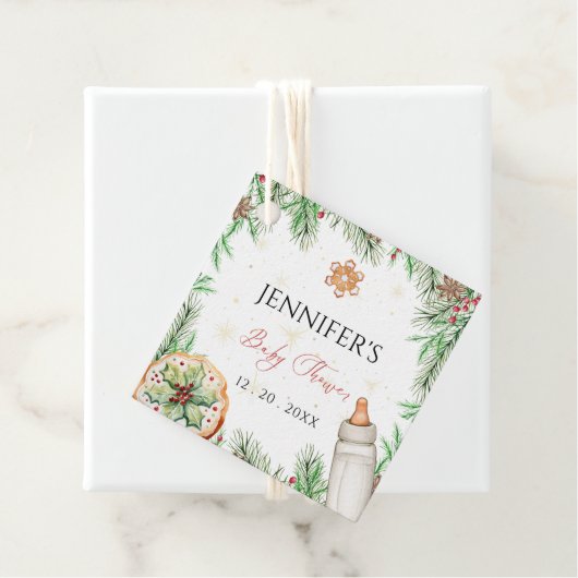 Wasserfarbe Weihnachtsdusche Geschenkanhänger (Beispiel)