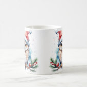 Wasserfarbe Weihnachtsfeierliche Tasse (Mittel)