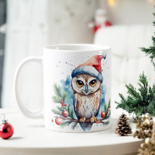 Wasserfarbe Weihnachtsfeierliche Tasse