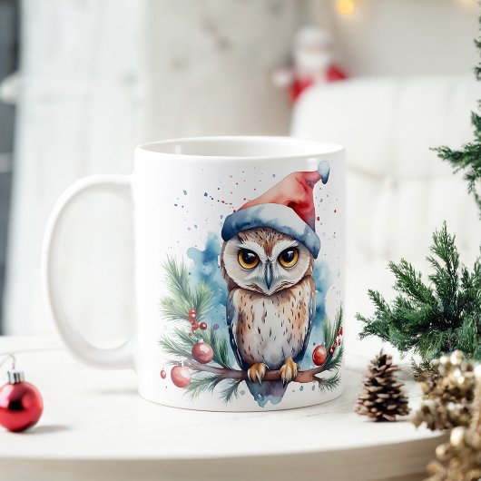 Wasserfarbe Weihnachtsfeierliche Tasse