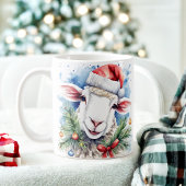 Wasserfarbe Weihnachtsschaf - Tasse