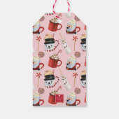 Wasserfarbe Weihnachtsschokolade Kakao Geschenkanhänger (Rückseite)