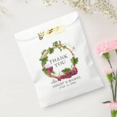 Wasserfarbe Weintrauben Trauben Trauung Vielen Dan Geschenktütchen (Versiegelt)
