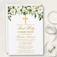 Wasserfarbe Weiße Blüte Erste Kommune Gold