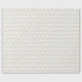 Wasserfarbe Weiße Sprinkle Donuts Muster Geschenkpapier (Flach)