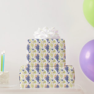 Wasserfarbe Weiße und schwarze Trauben Geschenkpapier