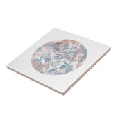 Wasserfarbe Weiße Wildblumen Fliese (Seite)