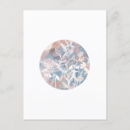 Wasserfarbe Weiße Wildblumen Postkarte