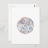 Wasserfarbe Weiße Wildblumen Postkarte (Vorne/Hinten)