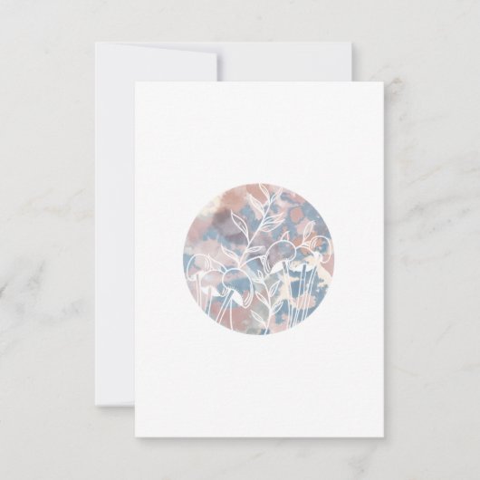 Wasserfarbe Weiße Wildblumen RSVP Karte (Vorderseite)