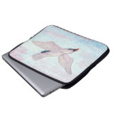 Wasserfarbe Weißer Adler Flying Reiki Laptopschutzhülle (Vorne Knopf)