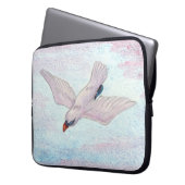 Wasserfarbe Weißer Adler Flying Reiki Laptopschutzhülle (Vorderseite Links)