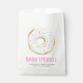 Wasserfarbe Weißglänzend Donut Baby Sprinkle Geschenktütchen (Vorderseite)