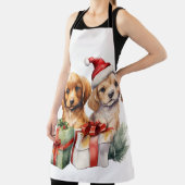 Wasserfarbe Welpe mit Geschenken Schürze (InSitu)