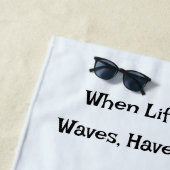 Wasserfarbe, wenn das Leben weht, Eiscreme blau ha Strandtuch (Beispiel)