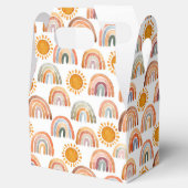 Wasserfarbe Whimsical Boho Rainbow and Sun Geschenkschachtel (Geöffnet)