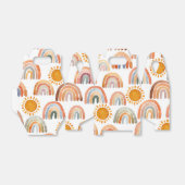 Wasserfarbe Whimsical Boho Rainbow and Sun Geschenkschachtel (Ungefaltet)